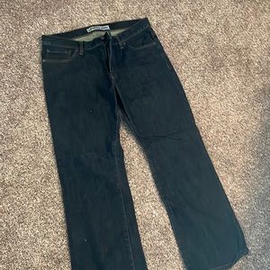 Dark blue men’s express jeans